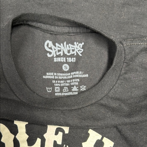 Spencer's Black and White Reptile Graphic Tee - Picture 2 of 4